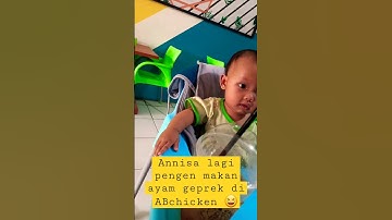 WAH‼️BAYI LUCU MINTA AYAM GEPREK🍗🍛| Anisa Rahma #shorts #short #bayilucu #video #viral #annisaradzah