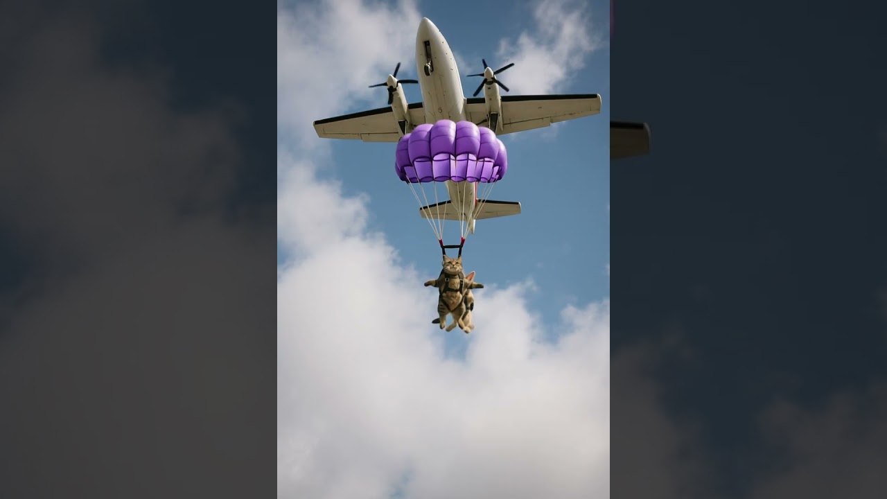 When skydiving goes right for one… and wrong for the other!