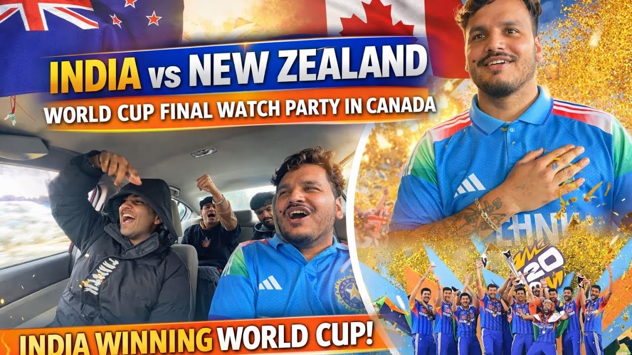 INDIA 🇮🇳 vs NEW ZEALAND 🇳🇿 FINAL | Watching the T20 World Cup in Canada ...