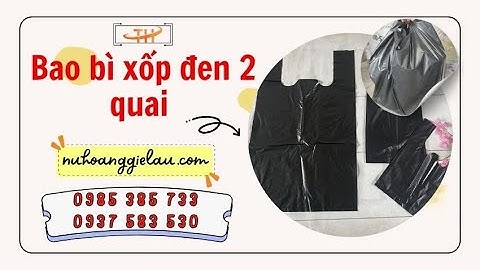 Bao bì xốp đen đựng hàng giá tại xưởng | Bao bì xốp đen 2 quai