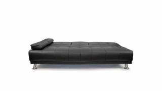 Furnisho - New Manhattan 3 Seater Faux Leather Sofa Bed - Modern Designer Living Room Furniture