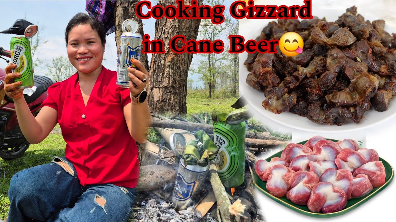 Cooking Chicken Gizzard in CanBeer ||Cooking Unique Style ||#arunachalvlogs