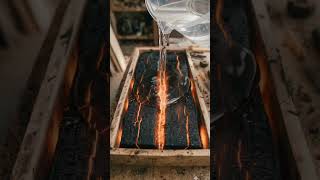 EPIC Lava Table Build! 🔥 Charred Wood & Epoxy Resin ASMR