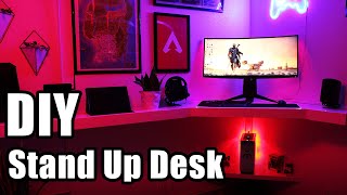 Garage Corner Gaming Stand Up Desk: DIY Project