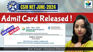 Csir Net June 2024 Admit Card Released How To Download Csir Net Admit ...