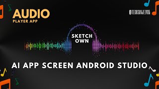 How to make Audio Player App with AI in Android Studio! 🚀🎶 screenshot 1