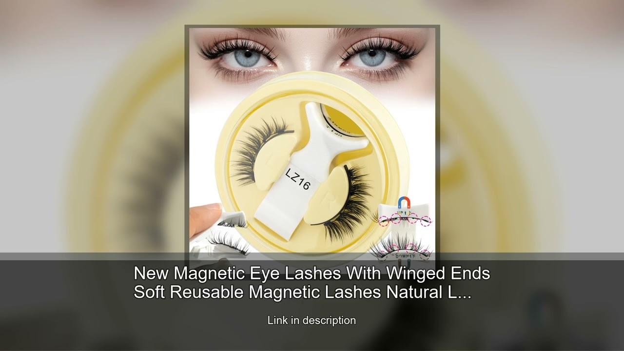 New Magnetic Eye Lashes With Winged Ends Soft Reusable Magnetic Lashes Natural Look 3D False La
