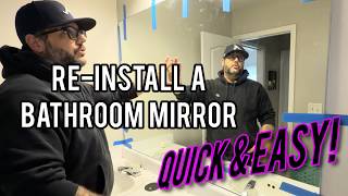 Mirror Fell Off the Wall Reattach it - Quick & Easy!