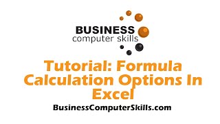 Formula Calculation Options In Excel
