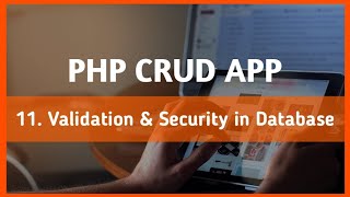 lecture 11 validation & security| PHP CRUD Operation tutorial in hindi | #PHPcrudoperation