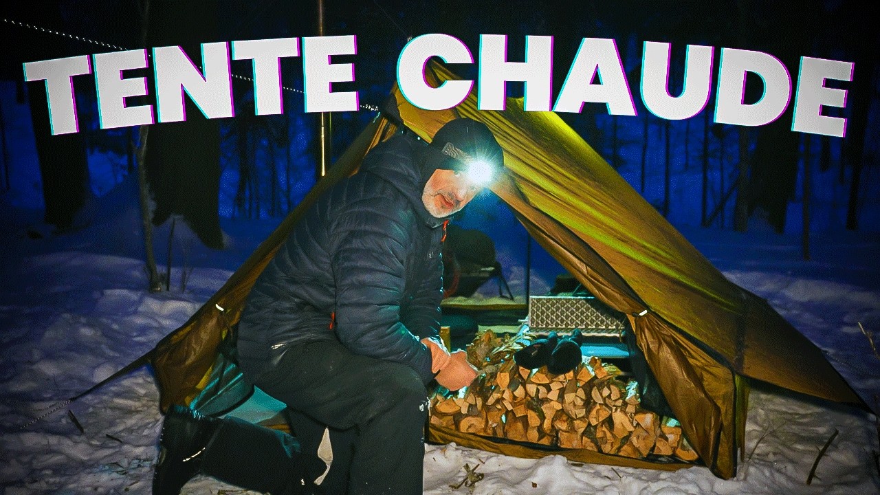 30°C dans ma tente… alors qu’il faisait -20°C dehors | Camping d’hiver au Québec