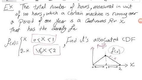 Lecture8.1 - Continuous Random Variable PDF, CDF, Mean, Variance