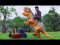 inflatable dinosaur |ദിനോസർ കുഞ്ഞിനെ വാങ്ങി |🦖🦖 ഇനി കളി മാറും!