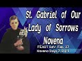 St. Gabriel of Our Lady of Sorrows Novena | Days 7, 8 &amp; 9 | Patron of Students, Youth, Seminarians