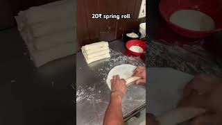 How to make spring roll easy recipe   Only 20₹ in Rajouri Garden food sahilvlogs