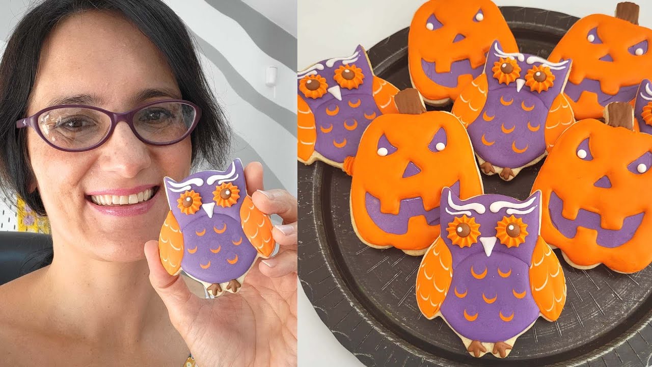 Owl and Jack-O'-Lantern Cookies 🎃🦉🎃🦉🎃