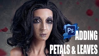 Adding Petals & Leaves In Photoshop