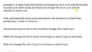 The Economics Concept of Comparative Advantage