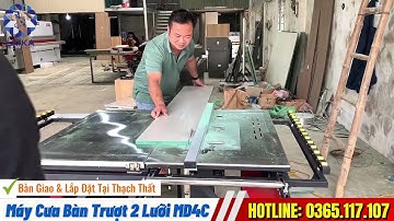 Máy Cưa Bàn Trượt MD4C – Review Chi Tiết & Test Cắt Thực Tế Tại Xưởng