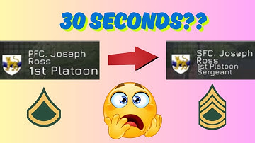 PFC to SFC in less than 30 SECONDS!!! | Command Authority: Military Roleplay