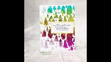 Unity Quick Tip: Stamped and Foiled Holiday Background