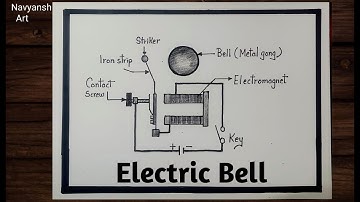 Electric Bell labelled diagram drawing / How to draw Electric Bell diagram easily / Science Diagram