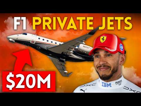 F1 Drivers’ Luxury Private Jets At The Belgian Grand Prix!