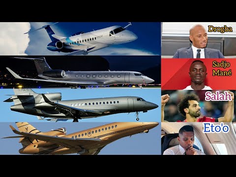 top 8 des footballeurs africains qui ont les jets privés les plus chers en Afrique.