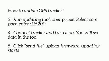 How to update GPS tracker 1080p