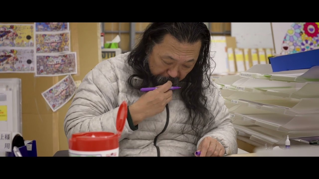 takashi murakami interview on his new collaboration with perrier featuring  original artwork