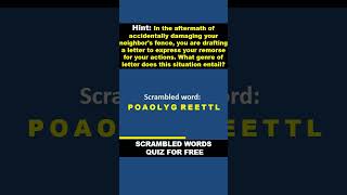 Will you take the Challenge of this Scrambled Word Quiz??