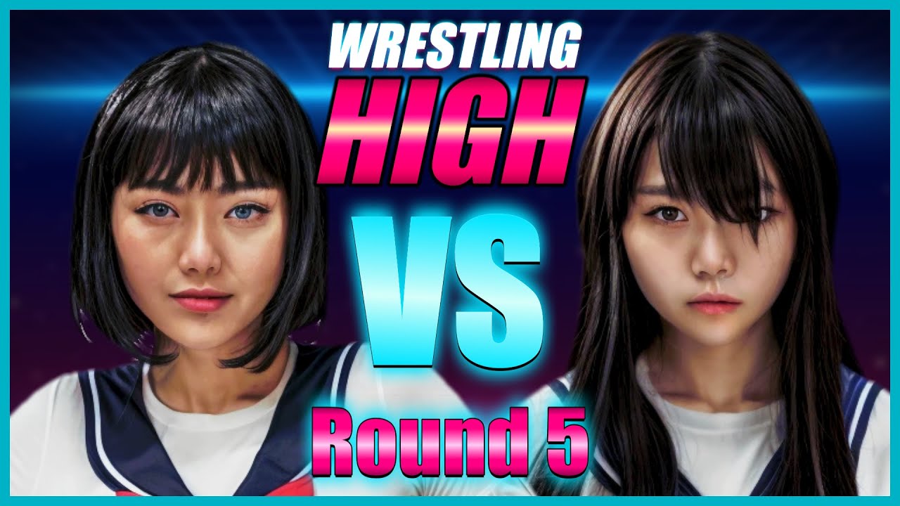 Sora Takayama VS Reiko Matsumoto 5 | WRESTLING HIGH | WWE 2K25 | Japanese School Girls Wrestling