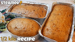 [Sub] STEAMED BANANA CAKE | BANANA MOIST CAKE | 1/2 Kilo Pangnegosyo | Banana Cake Recipe