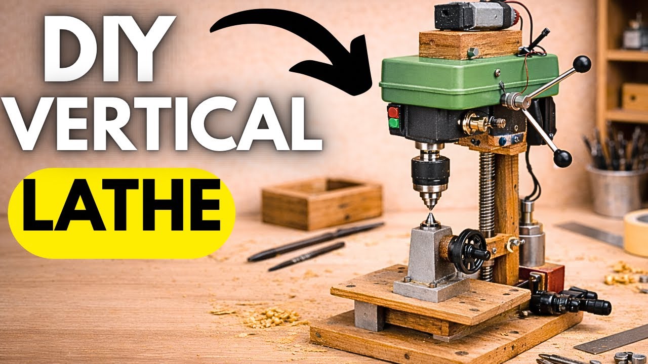 Этот самодельный токарный станок доказывает, что для работы не требуется дорогостоящее оборудование.
