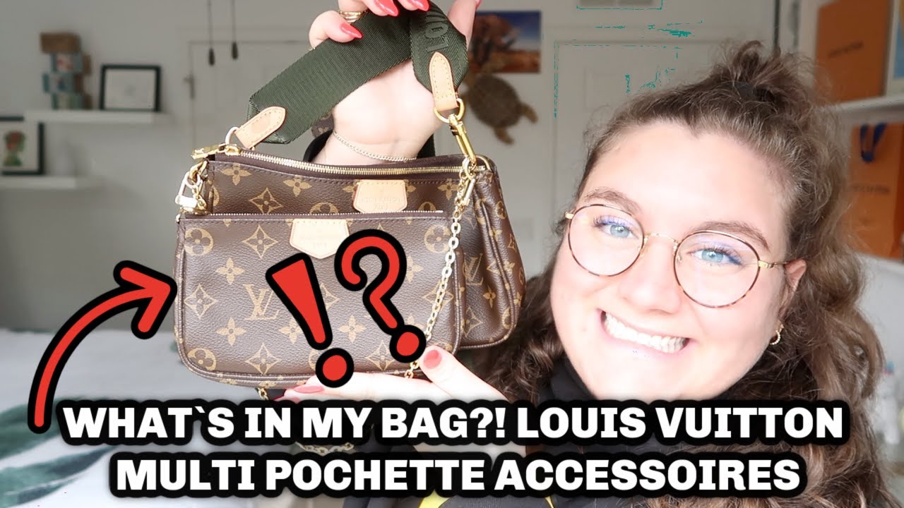 WHATS IN MY BAG  LOUIS VUITTON MULTI POCHETTE ACCESSOIRES 