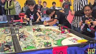 2025 FLL central Texas qualifier robot game, 1st round, Kinetic Komets 16051. 