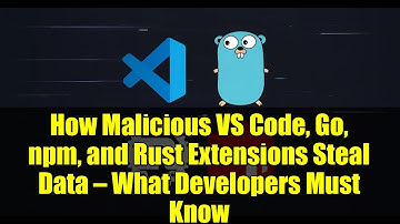 How Malicious VS Code, Go, npm, and Rust Extensions Steal Data — What Developers Must Know