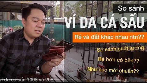 So sánh ví da cá sấu thường 20% và ví da cá sấu đẹp 100$