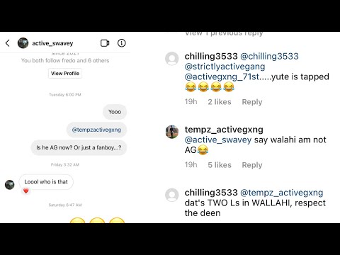 Swavey (AG) Denies Tempz and Broadday (AG) unfollows Tempz