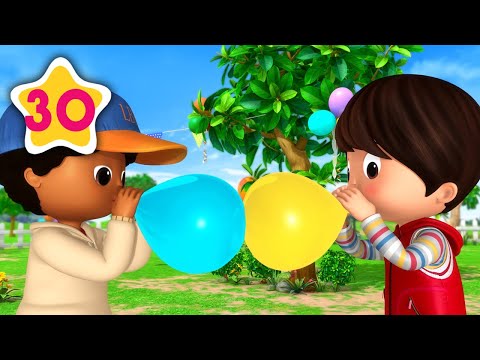 Balloon Race Song V2 | +More Kids Songs | Nursery Rhymes | Little