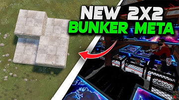 New 2X2 BUNKER META In Rust | Rust Building Tutorial 2025