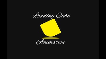 Creating a cube loading animation with HTML and CSS