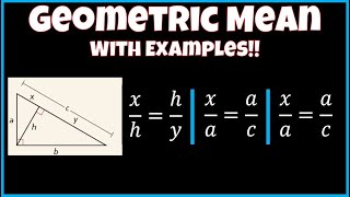 Geometric Means Examples