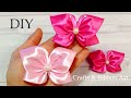 Beautiful Ribbon Butterfly -  So Easy ANYONE Can Make -  DIY Kanzashi Hair Clip -  Borboleta de Fita