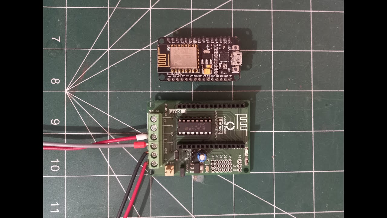 Driving a DC motor using NodeMCU paired with a L293D driver YouTube