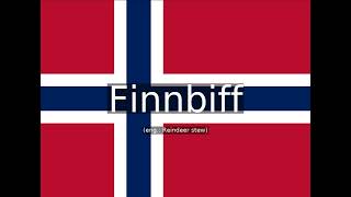 How to pronounce Finnbiff eng: Reindeer stew in Norwegian