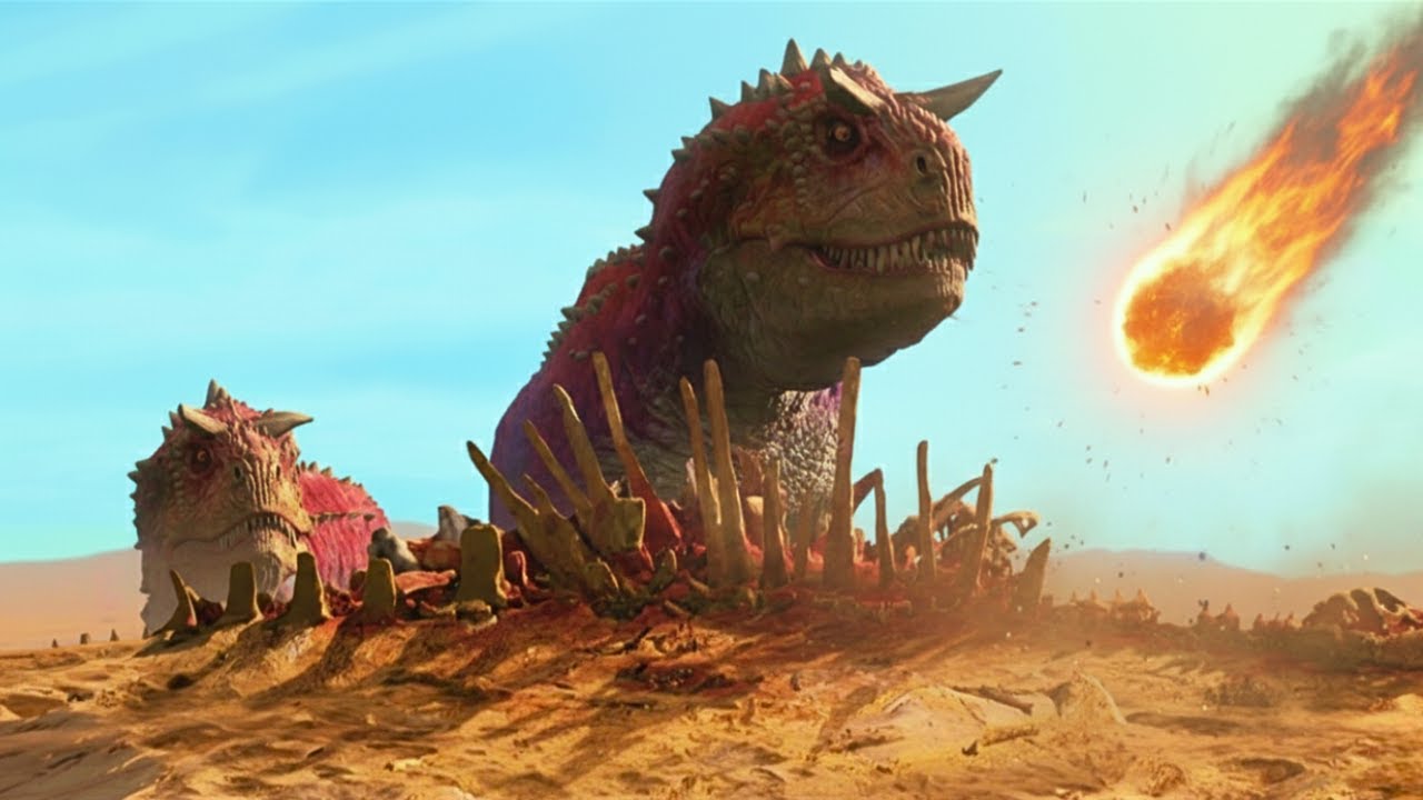 After a Meteor Hits Earth, Dinosaurs Cross a Deadly Desert Searching for Water and Food
