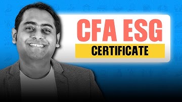 Unlocking Sustainable Investment Opportunities with CFA ESG Certificates| fintelligents |ganeshnayak