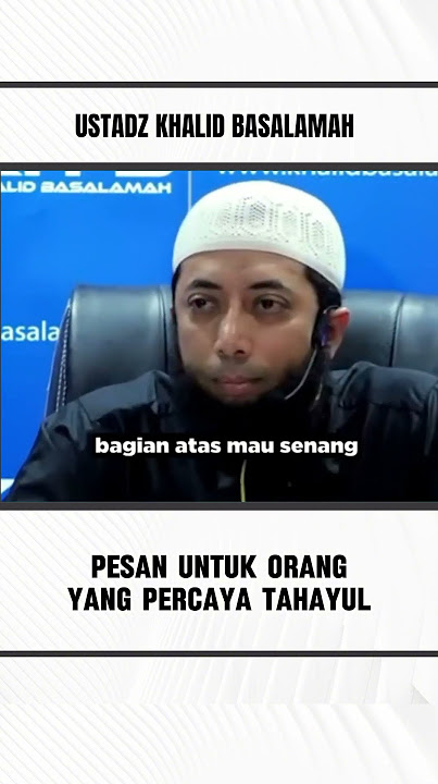 Pesan untuk orang yg percaya tahayul #khalidbasalamah #pesan #nasihat #tahayul