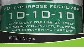 Fertilizer Analysis